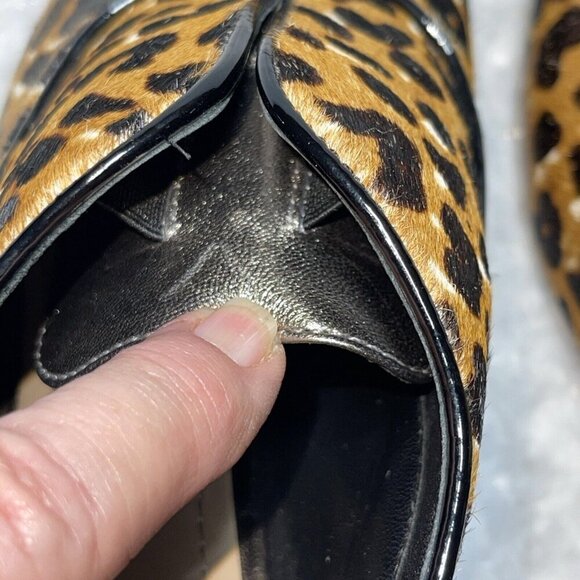 WOMENS  SHOES SZ 9 GENUINE Hair calf  JOHNSTON MURPHY LEOPARD Ankle Boots - Picture 9 of 12